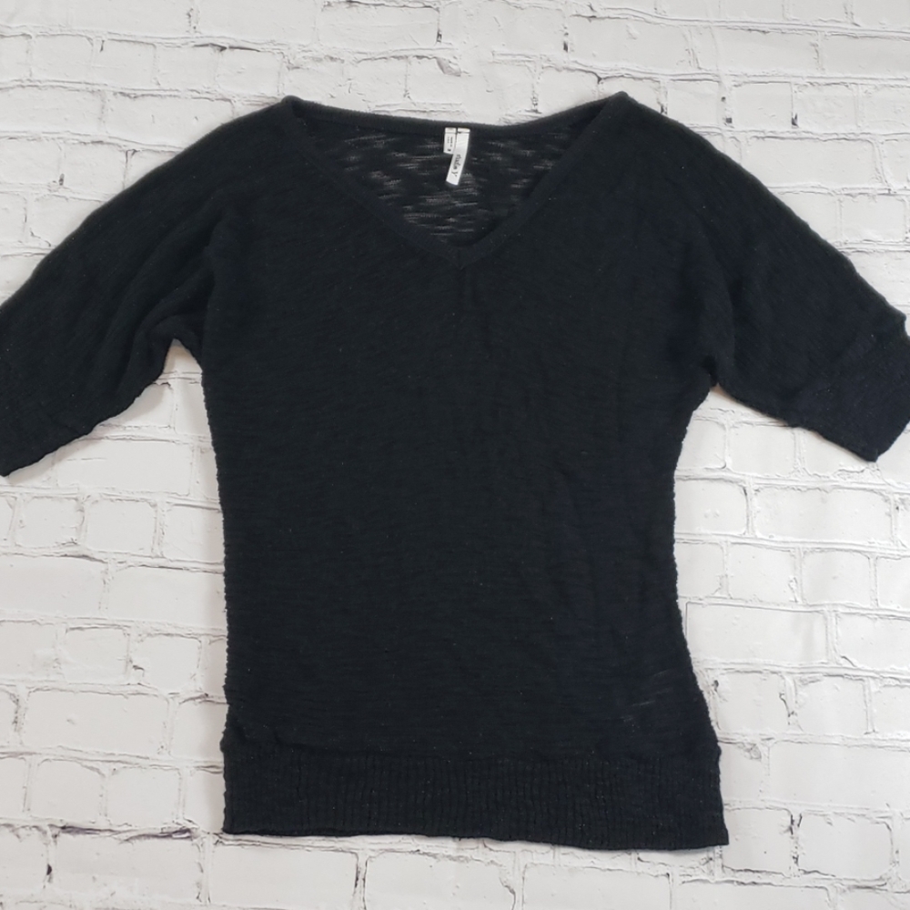 Shimmer V-Neck Sweater